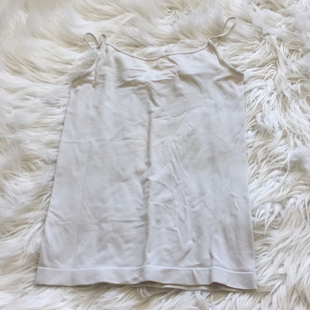 Full tilt white seamless tank top